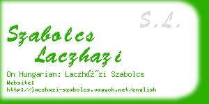 szabolcs laczhazi business card